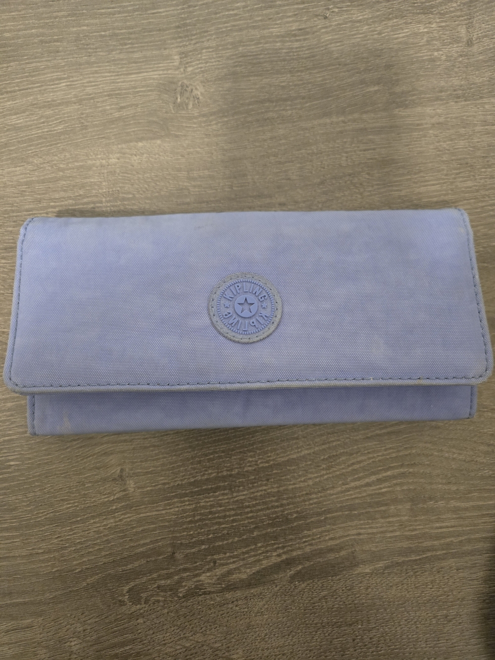 Kipling Pastel Blue Fold-Over Women's Wallet